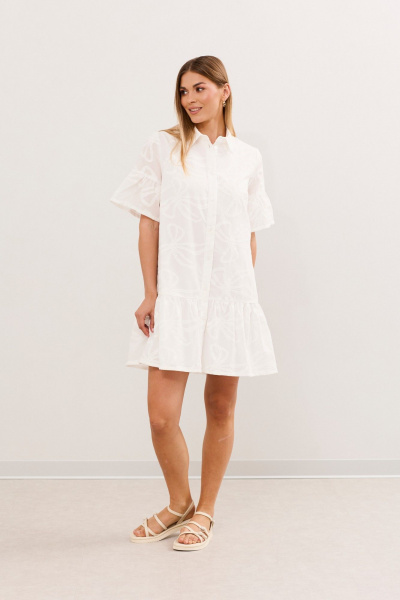 Платье DAVA 1220 белый - фото 7