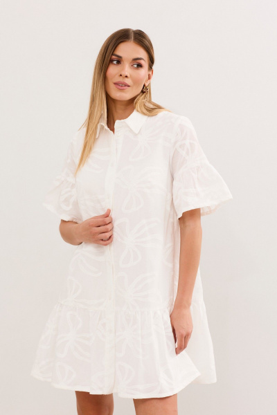 Платье DAVA 1220 белый - фото 6