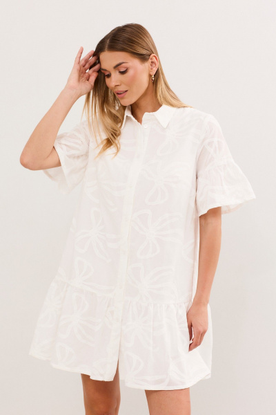 Платье DAVA 1220 белый - фото 4