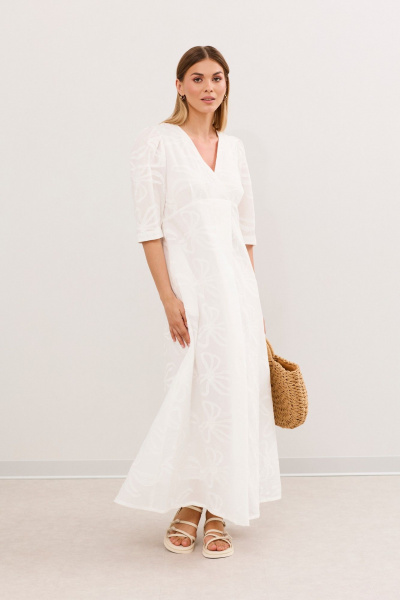 Платье DAVA 1219 белый - фото 1