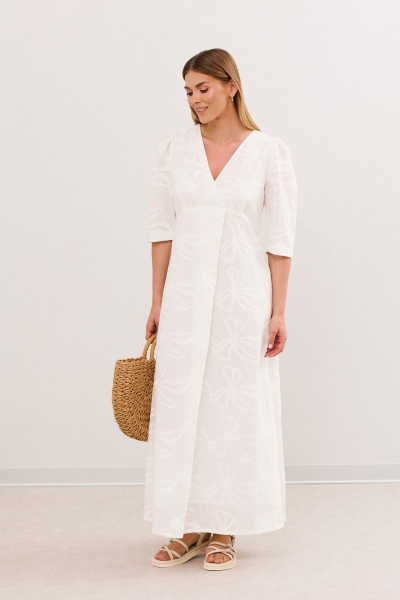 Платье DAVA 1219 белый - фото 3