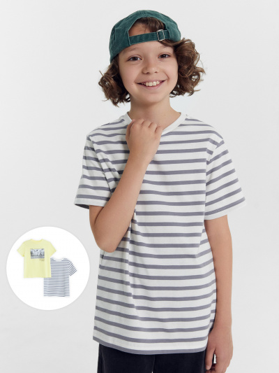 Футболка Mark Formelle 113379-2/24-27808П-5 лимонад_серая_полоска_на_белом_3_сл_1изд_печ_на_п - фото 6