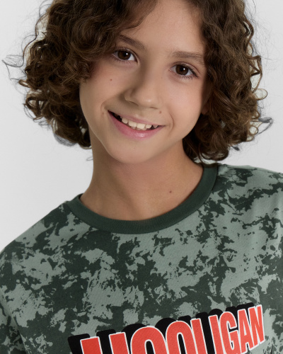 Футболка Mark Formelle 113379/24-31899ПП-0 миллитари_варка_на_зеленом_3_сл_на_пол - фото 10