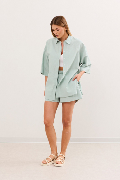 Жилет, шорты DAVA 2231 мята - фото 2