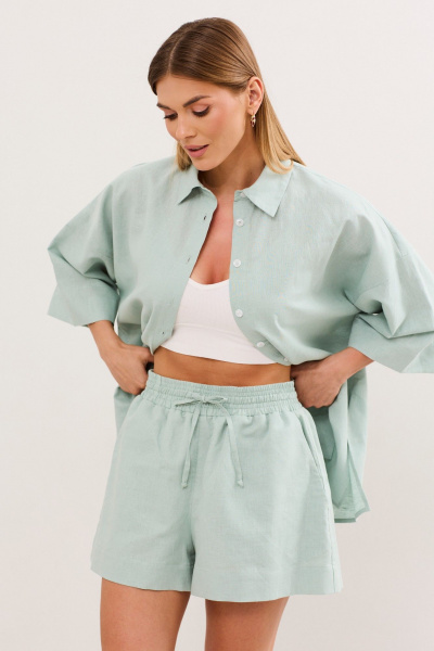 Жилет, шорты DAVA 2231 мята - фото 4