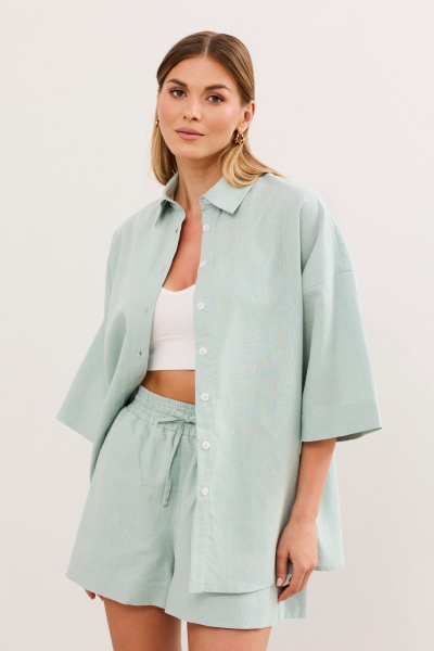 Жилет, шорты DAVA 2231 мята - фото 3