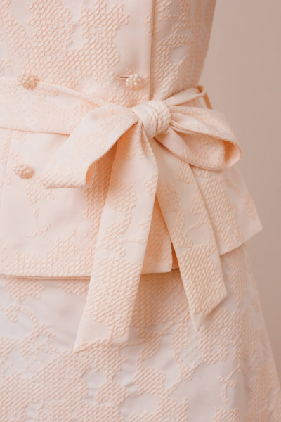 Жакет, юбка Мода Юрс 2906 персик - фото 4