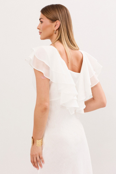 Платье DAVA 1218 белый - фото 9