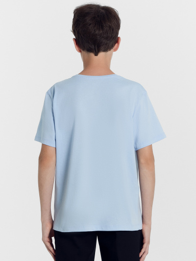 Футболка Mark Formelle 113432/24-30040П-0 голубой_печать_Печать - фото 67