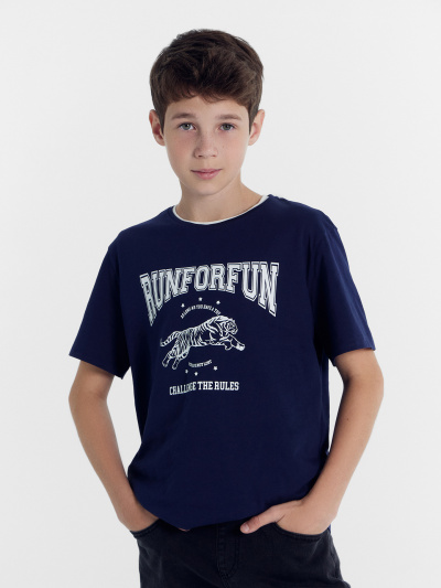 Футболка Mark Formelle 113432/24-30040П-0 синий_печать_Печать - фото 6