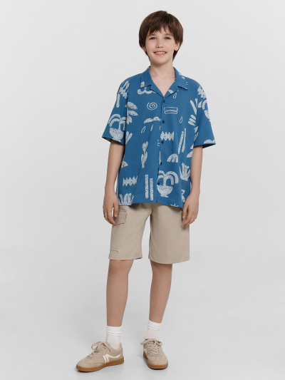 Рубашка Mark Formelle 113445/24-31873П-11 узоры_на_пепельно_синем - фото 66