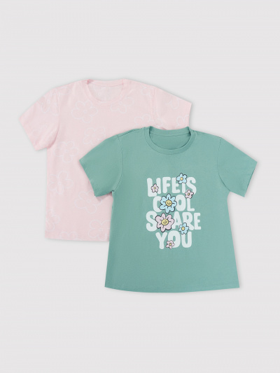 Футболка Mark Formelle 117835-2/25-37558П-0 шалфей_ромашки_на_св.розовом_2_сл_1изд_печ_на_пол - фото 13