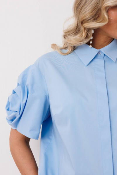 Блуза Мода Юрс 2916bl голубой - фото 3