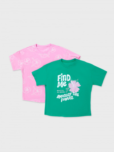 Футболка Mark Formelle 117843-2/25-37582П-0 зеленый_топаз_цветы_на_розовом_1_сл_1изд_на_пол - фото 10