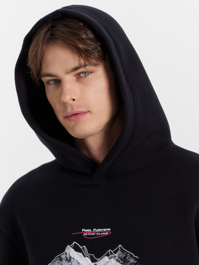 Худи Mark Formelle 121806-1/24-4273П-7П-2 черный_печать_538_D_вышивка - фото 10