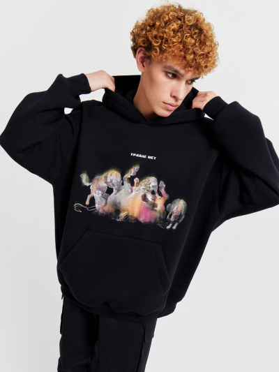 Худи Mark Formelle 121816-1/24-4324П-7П черный_печать7_3_сл_на_пол - фото 6