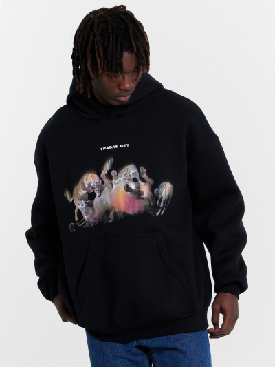 Худи Mark Formelle 121816-1/24-4324П-7П черный_печать7_3_сл_на_пол - фото 7