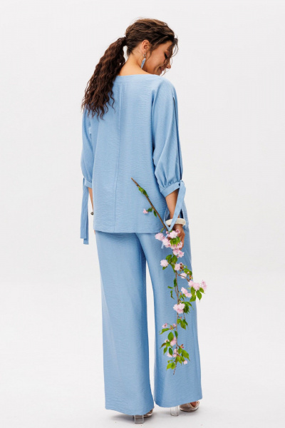 Блуза, брюки Anelli 1536 небо - фото 10