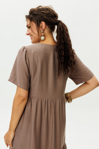 Платье Anelli 1604 мокко - фото 7