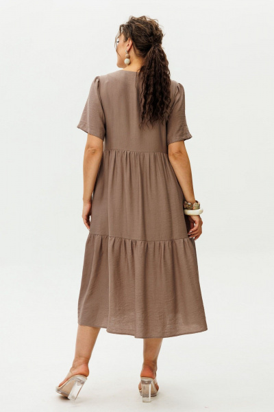 Платье Anelli 1604 мокко - фото 9