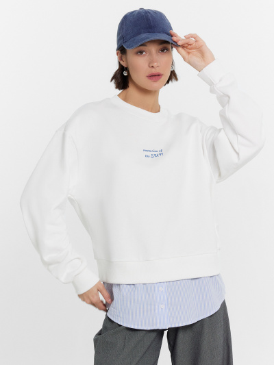 Свитшот Mark Formelle 122973/24-30356П-7 белый_печать_1_сл_на_пол - фото 88