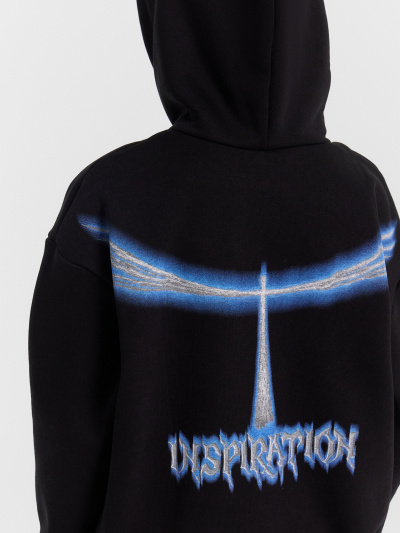 Худи Mark Formelle 123416/24-31049П-7П черный_печать_2_сл_на_пол_2_сл_на_спинке - фото 12