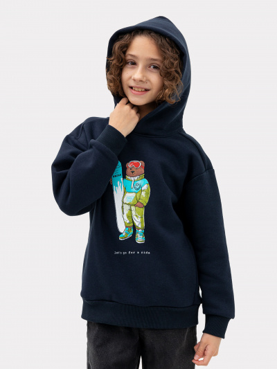 Худи Mark Formelle 123441/22/24674П-7П неви_печать_3_сл_на_пол - фото 9