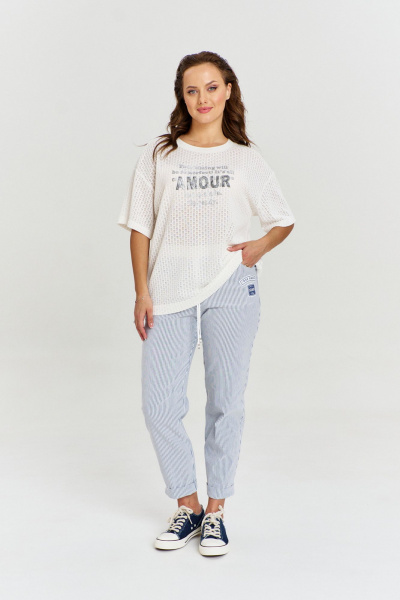 Джемпер AVE RARA 2236 экрю - фото 5