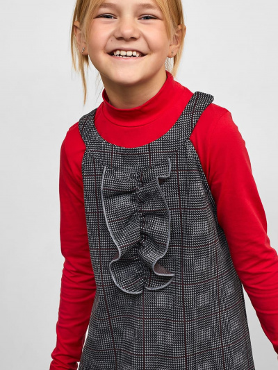 Сарафан Mark Formelle 177719/21-12716П-4 клетка_на_сером_с_шоколадной_полоской - фото 32