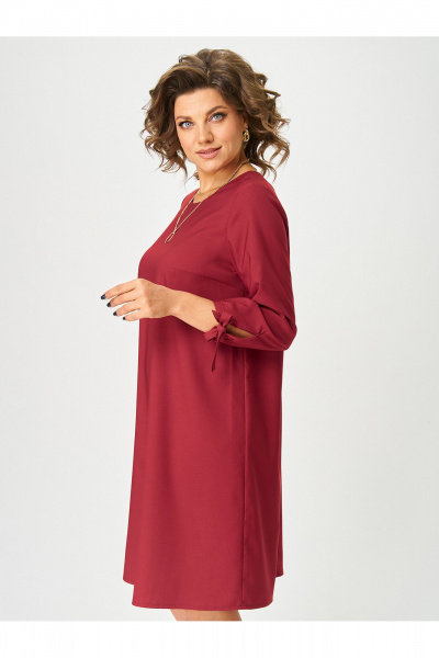 Платье Zlata 4450 бордовый - фото 5