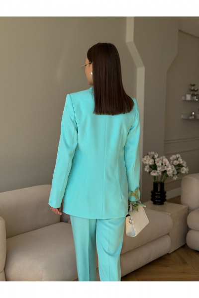 Брюки, жакет Dilana VIP 2056 мята_тиффани - фото 7