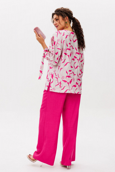 Блуза, брюки Anelli 1536 маджента - фото 10