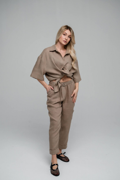 Брюки SHLOMO 2-5-598 бежевый - фото 1