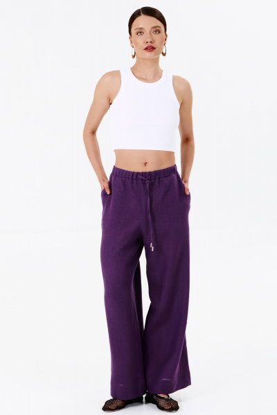 Брюки SHLOMO 2-8-1192 индиго - фото 1