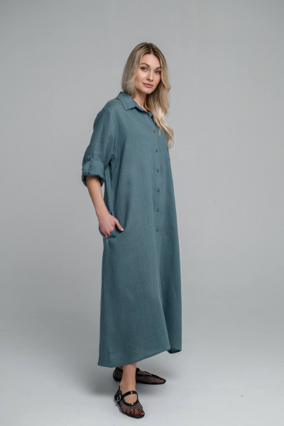 Платье SHLOMO 4-1-1588 шиферно-серый - фото 1