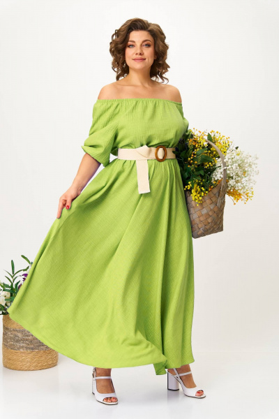 Платье Anastasia 1236.1 фисташковый - фото 2