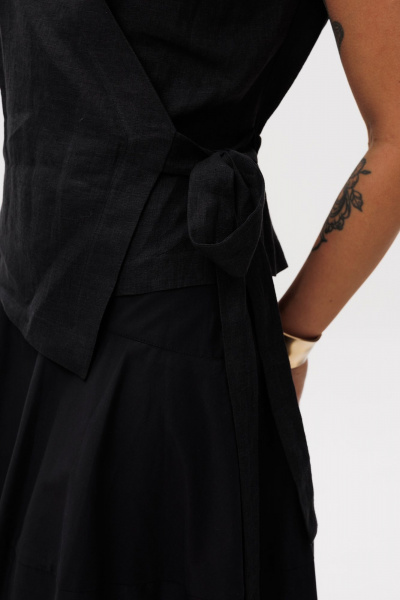 Жилет, юбка Ma Vie М-693 черный - фото 10