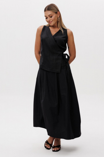 Жилет, юбка Ma Vie М-693 черный - фото 3