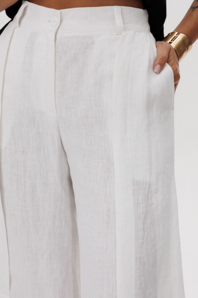 Брюки, жилет Ma Vie М-665 черный-белый - фото 11