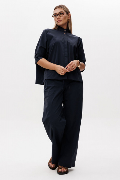 Блуза, брюки Ma Vie М-580с синий - фото 19