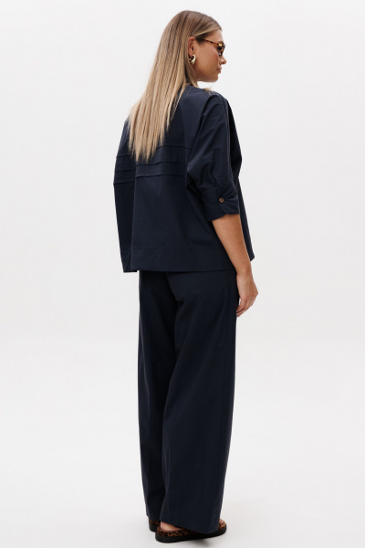 Блуза, брюки Ma Vie М-580с синий - фото 7