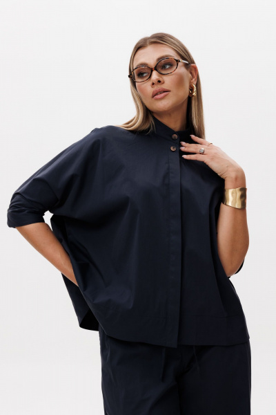 Блуза, брюки Ma Vie М-580с синий - фото 2