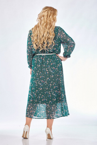 Платье СиБон 0330 зеленый - фото 4
