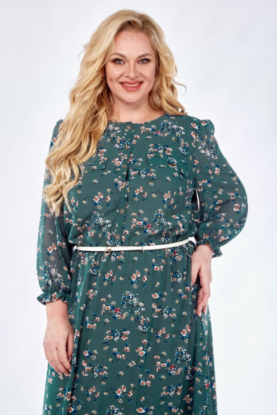 Платье СиБон 0330 зеленый - фото 3