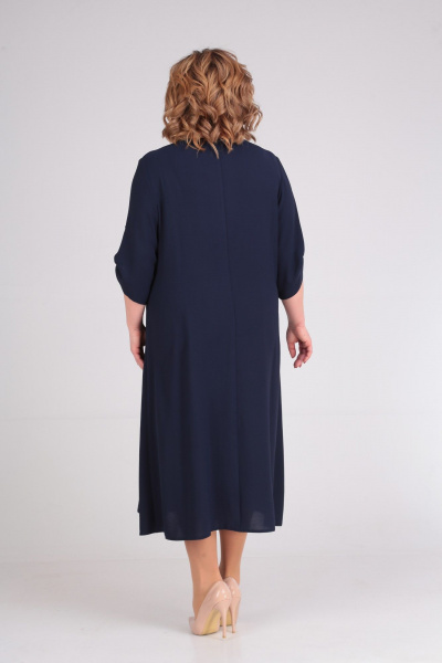 Платье СиБон 0224л темно-синий - фото 2