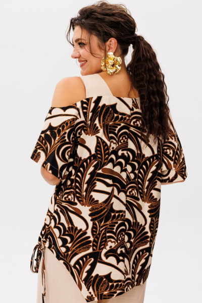 Блуза, брюки Anelli 1537 латте_с_фундуком - фото 9