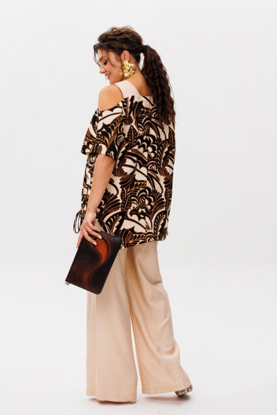 Блуза, брюки Anelli 1537 латте_с_фундуком - фото 4