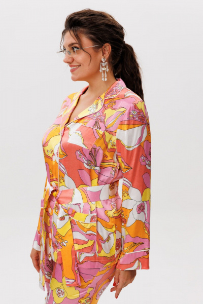 Блуза, брюки Anelli 1619 тропикана - фото 5