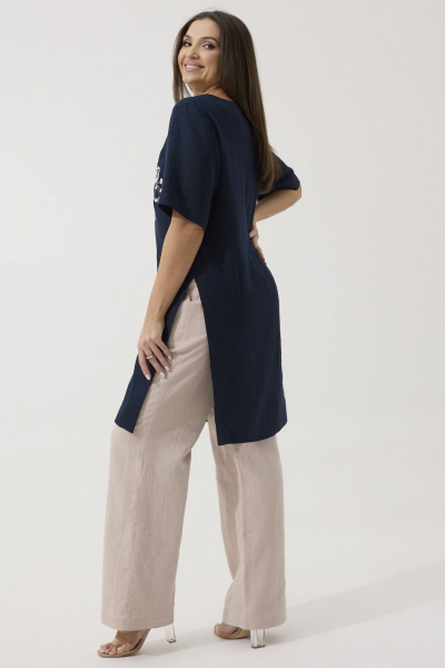Туника Ma Сherie 1167 темно-синий - фото 7
