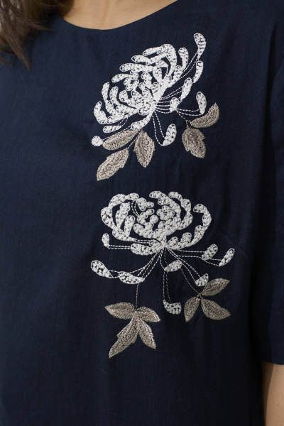 Туника Ma Сherie 1167 темно-синий - фото 5